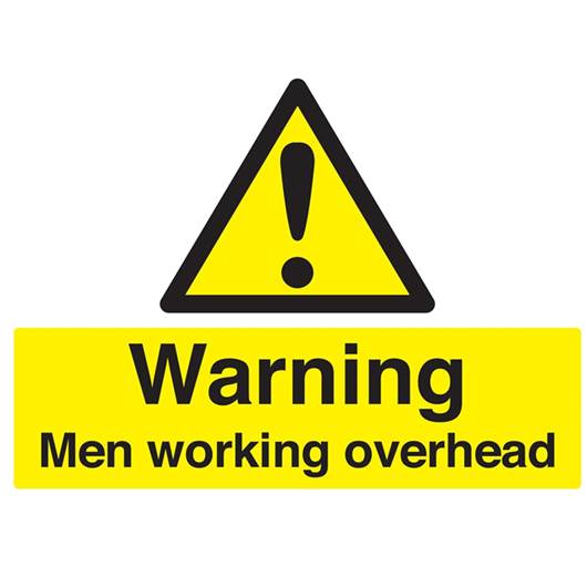 Picture of Warning Men Working Overhead Sign