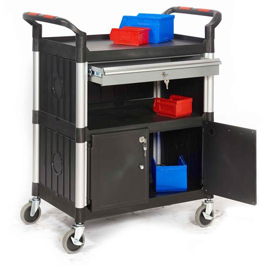 Picture of Proplaz Shelf Trolleys with Drawers & Cupboard