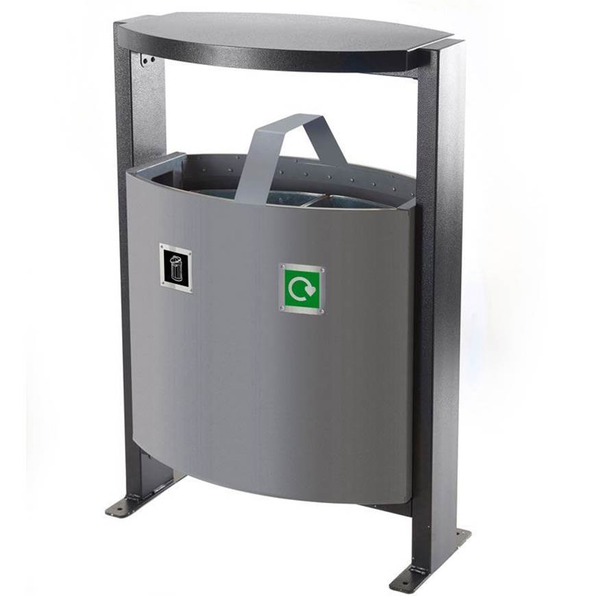Picture of Outdoor 2 Compartment Bin